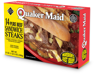 Quaker Maid Sandwich Steaks, 20 oz. package